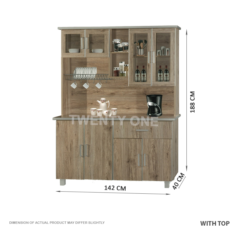8553_CASTOR KITCHEN CABINET WITH TOP 1 B-1